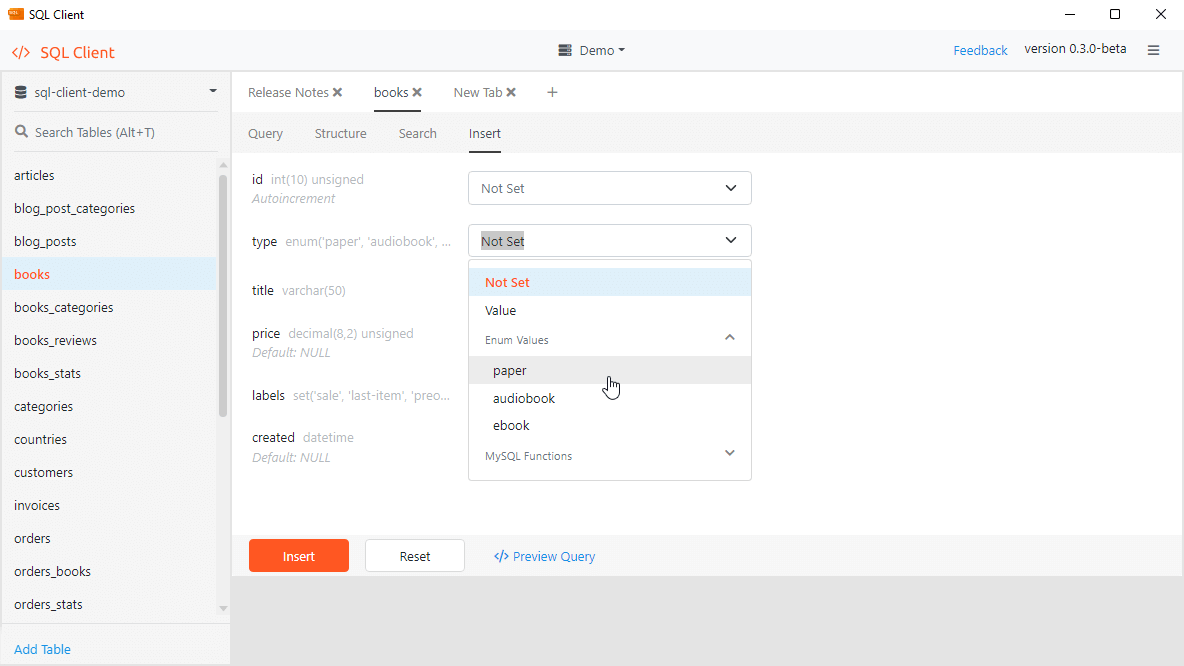 Best MySQL Client Insert Form